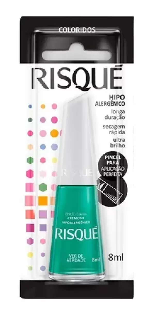 Esmalte Cremoso Risque Ver de Verdade 8ml