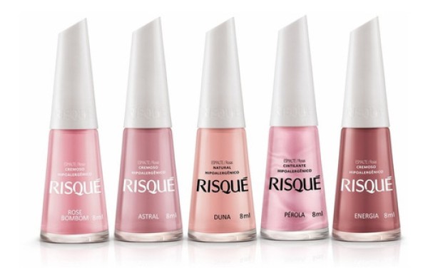 Esmalte Risqué Cremoso Bege eu me Beija 8ml