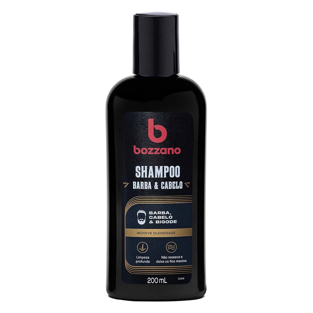 Shampoo Barba & Cabelo Bozzano - 200ml