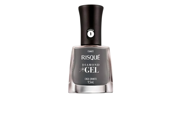 Esmalte Risque Diamond Gel Cinza Granito 9,5 ML