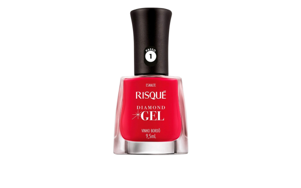 Esmalte Risqué Diamond Gel Vinho Bordô