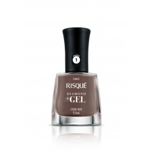 Encontraproduto.com.br - Esmalte Risqué Diamond Gel Couro Nude Cremoso 9,5ml
