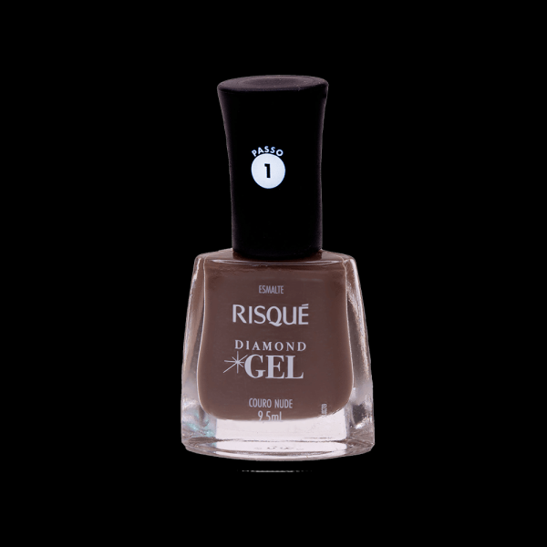 Encontraproduto.com.br - Esmalte Risqué Diamond Gel Couro Nude Cremoso 9,5ml