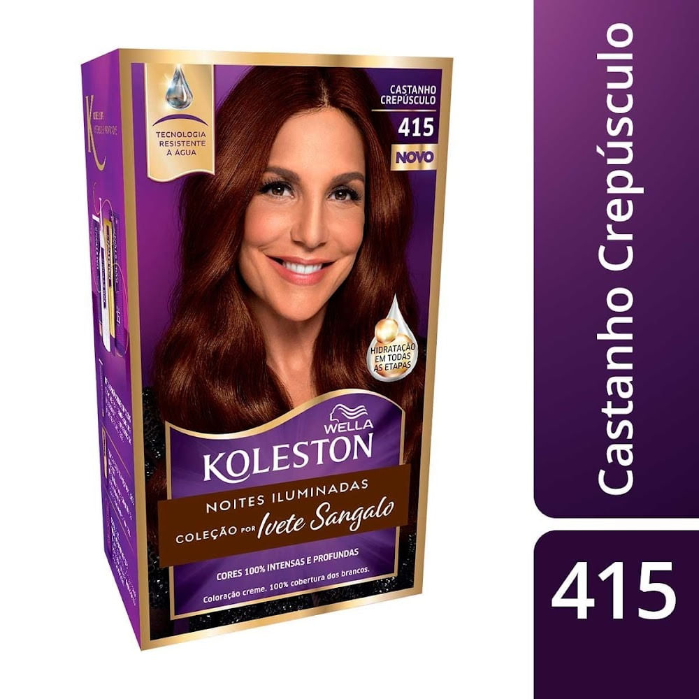 Kit Coloração Koleston 415 - Castanho Crepúsculo