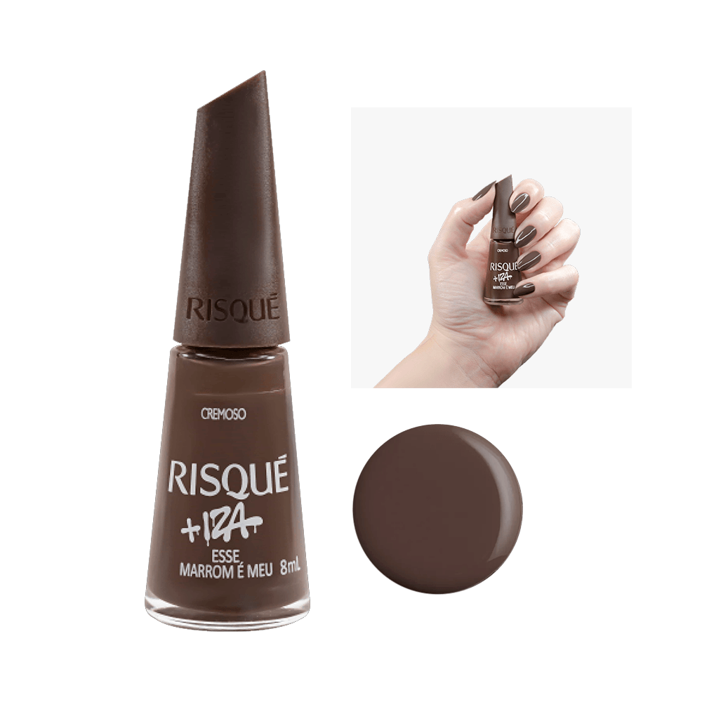 Encontraproduto.com.br - Esmalte Risqué Cremoso Iza Esse Marrom é Meu