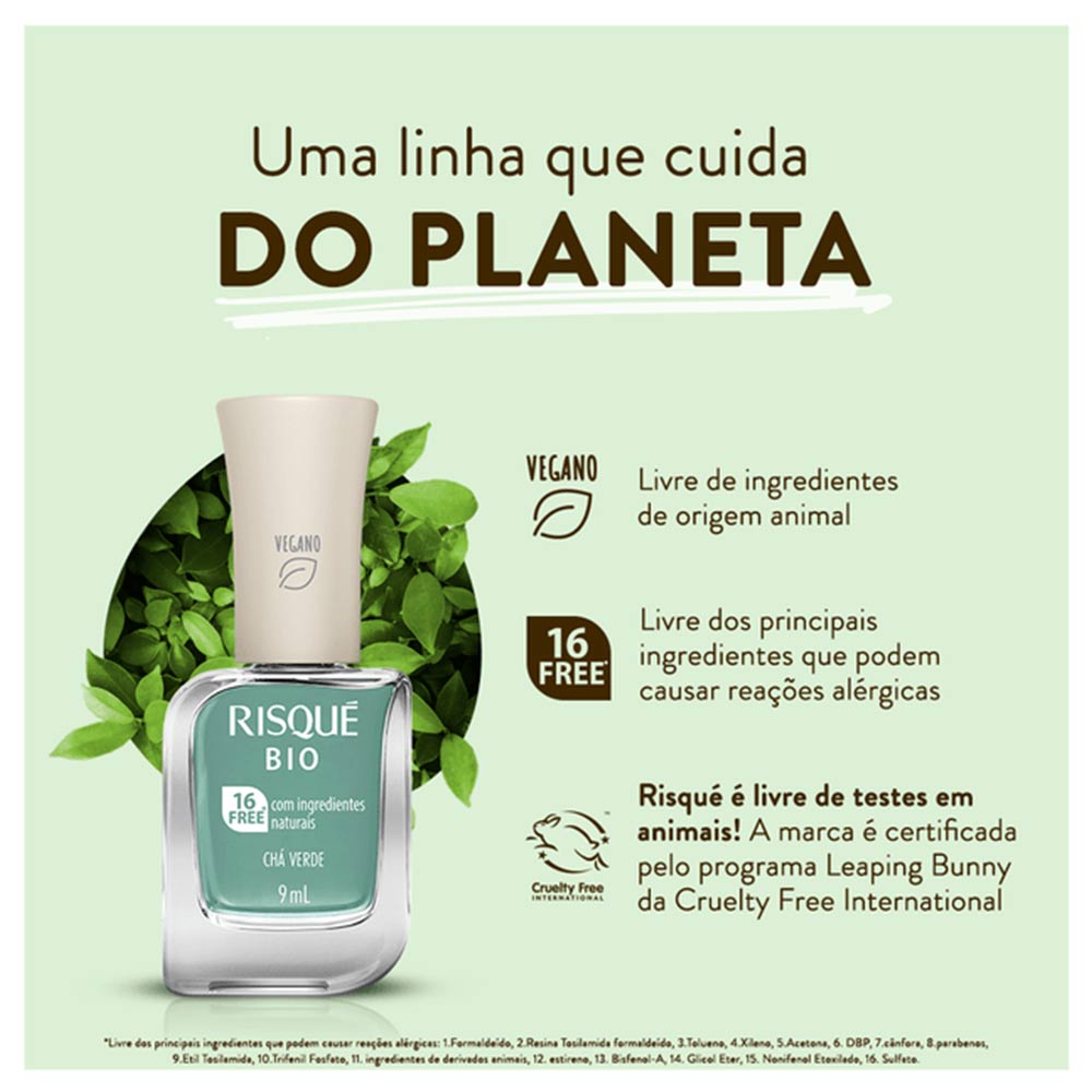 Encontraproduto.com.br - Esmalte Bio 16 Free 9ml Canela - Risque