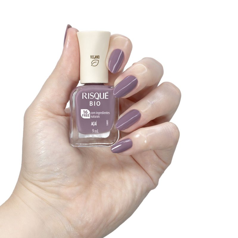 Encontraproduto.com.br - Esmalte Risqué Bio Cremoso Açaí - Risqué - 9ml