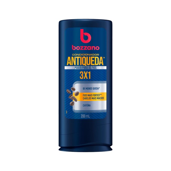 Condicionador Bozzano Antiqueda 3x1 200ml Cafeina