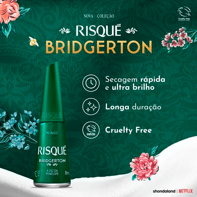 Encontraproduto.com.br - Esmalte Risqué A Vez da Penelope Metalico - Risqué - 8ml
