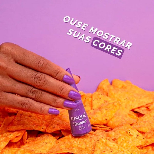 Encontraproduto.com.br - Esmalte Roxo de Fome Cremoso Risqué & Doritos - 8ml