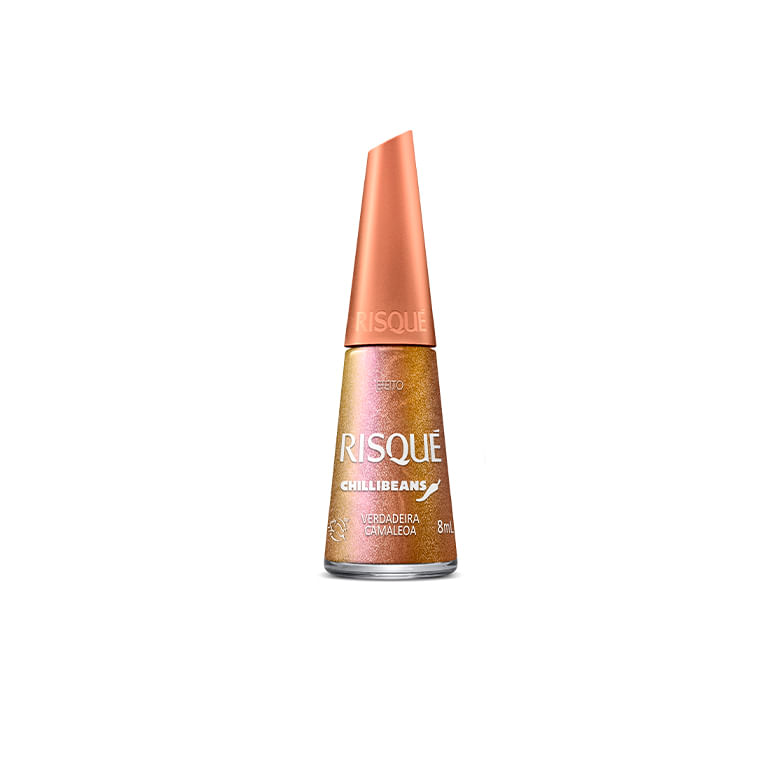 Encontraproduto.com.br - Esmalte Laranja Risqué & Chilli Beans Verdadeira Camaleoa Efeito 8ml