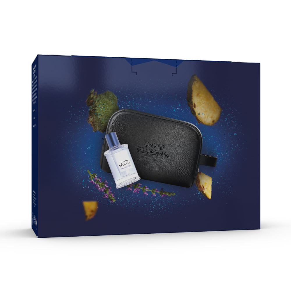 Encontraproduto.com.br - Kit Perfume David Beckham Classic Blue Masculino Eau de Toilette 50 ml + Nécessarie