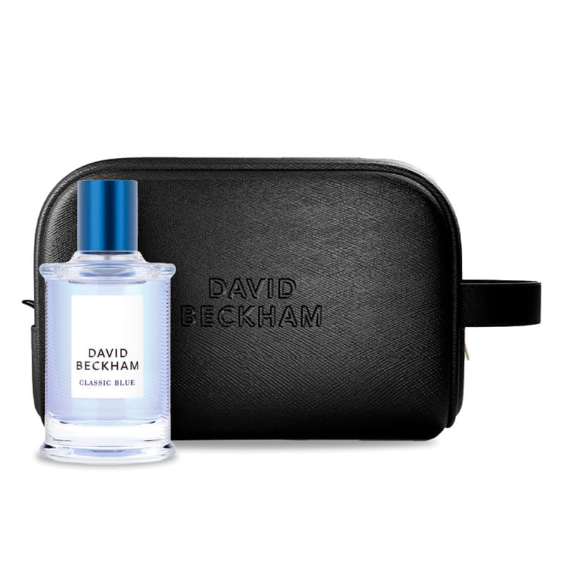 Encontraproduto.com.br - Kit Perfume David Beckham Classic Blue Masculino Eau de Toilette 50 ml + Nécessarie