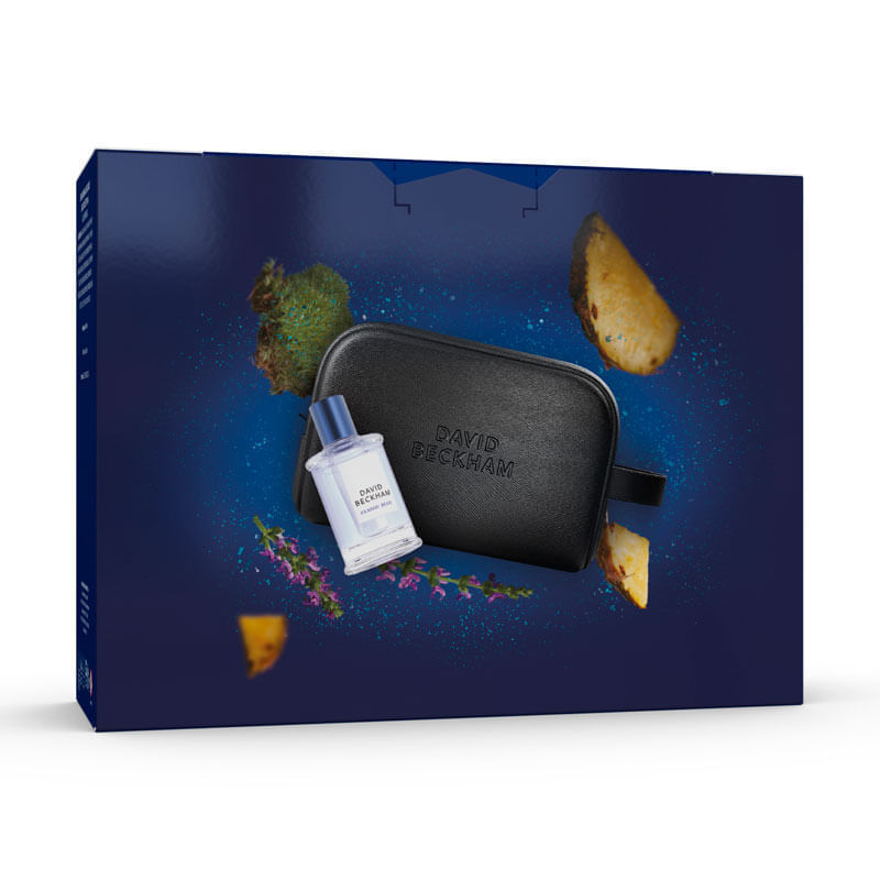Encontraproduto.com.br - Kit Perfume David Beckham Classic Blue Masculino Eau de Toilette 50 ml + Nécessarie