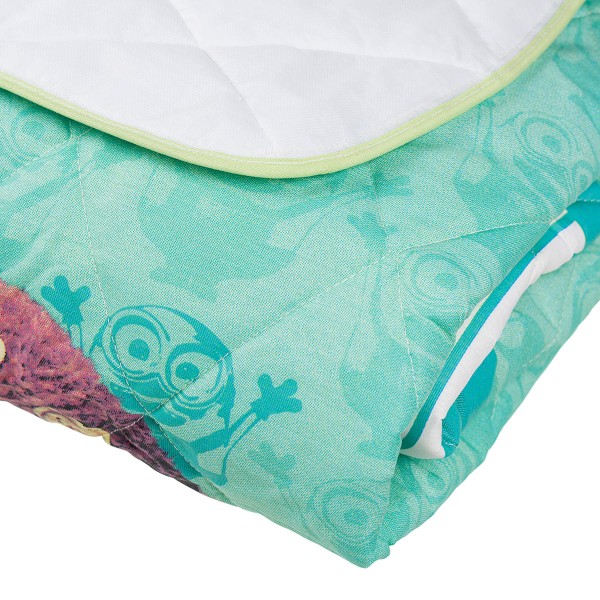 Encontraproduto.com.br - Colcha Solteiro Minions Lepper Matelassê Verde