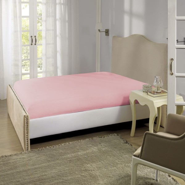 Lençol Avulso Rosa 200 Fios Percal Lepper Cor:rosa
