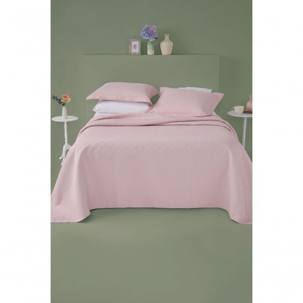 Encontraproduto.com.br - Cobreleito Queen Dupla Face Jacquard 3 Pçs Trama Aconchegante Lepper