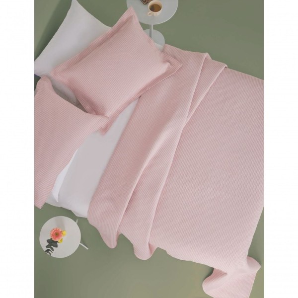 Encontraproduto.com.br - Cobreleito Queen Dupla Face Jacquard 3 Pçs Trama Aconchegante Lepper