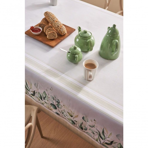 Encontraproduto.com.br - Toalha De Mesa Quadrada Natural Sublime 4 Lugares 1,60x1,60m