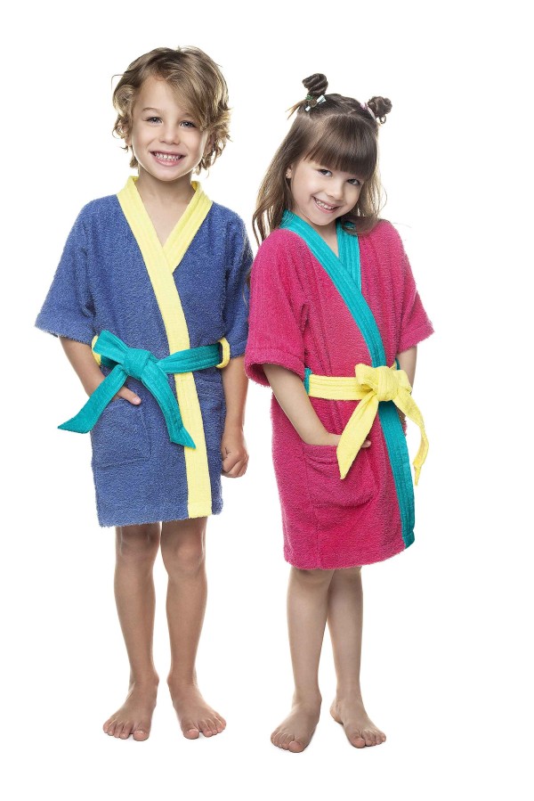 Encontraproduto.com.br - Roupão Lepper Felpudo Quimono Colorê P - Azul