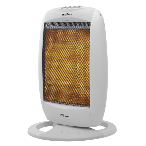 Aquecedor De Ambiente Britânia Halógeno Ab1200 Branco 127v