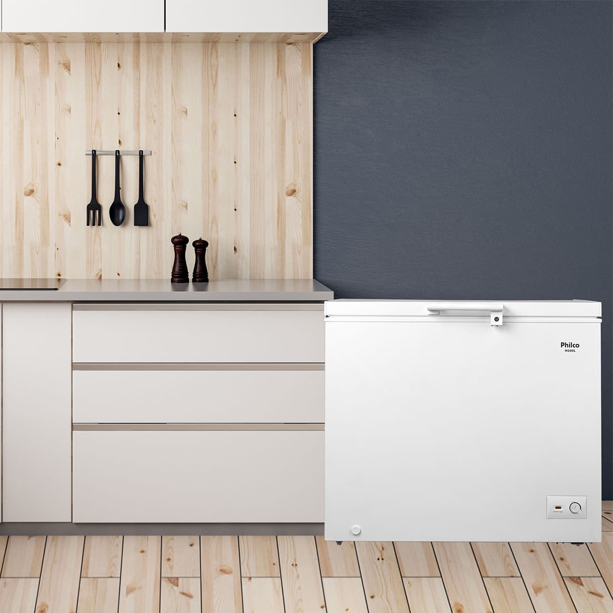 Encontraproduto.com.br - FREEZER HORIZONTAL 200L PHILCO H200L BRANCO 220V
