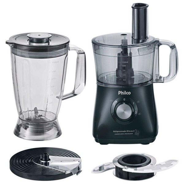 Encontraproduto.com.br - Multiprocessador All In One 2 Preto 800W Philco 127V