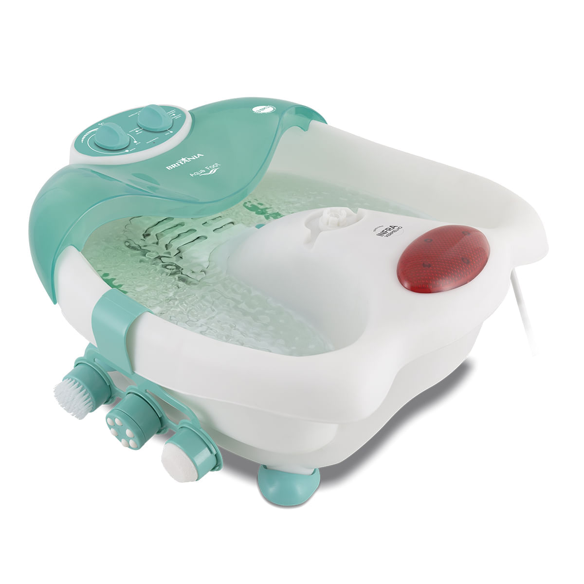 Encontraproduto.com.br - Hidromassageador Para Os Pés Britânia Aqua Foot 400W Até 30°C 127V Branco