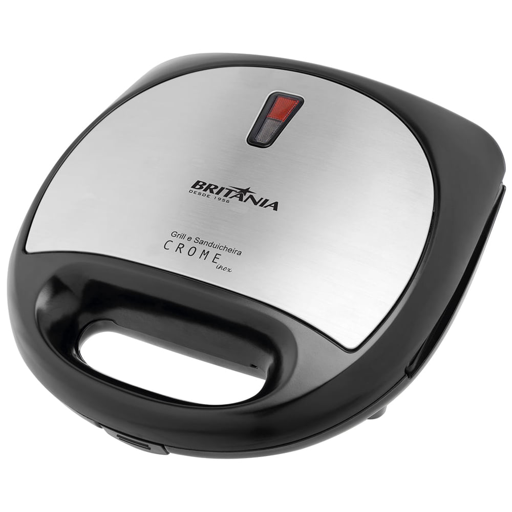Sanduicheira Grill Britânia BRSC3 Crome Inox 220V