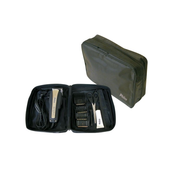 Encontraproduto.com.br - Máquina de Cortar Cabelo Philco Dual Action Titanium com Acessórios 220V
