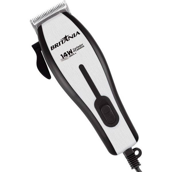 Encontraproduto.com.br - Cortador de Cabelos Britânia 14W Inox