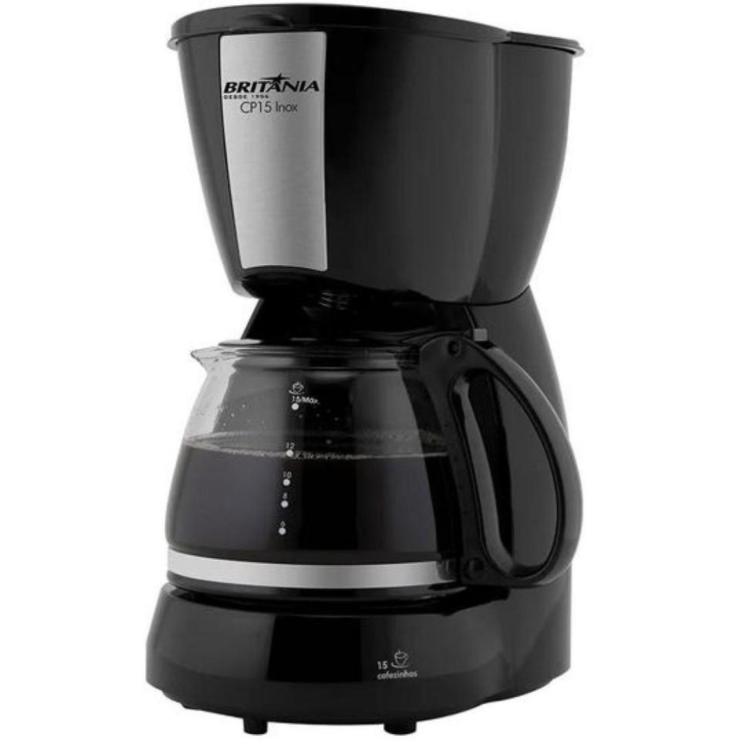 Encontraproduto.com.br - Cafeteira Elétrica Britânia CP15 Serve 15 Cafés 110V