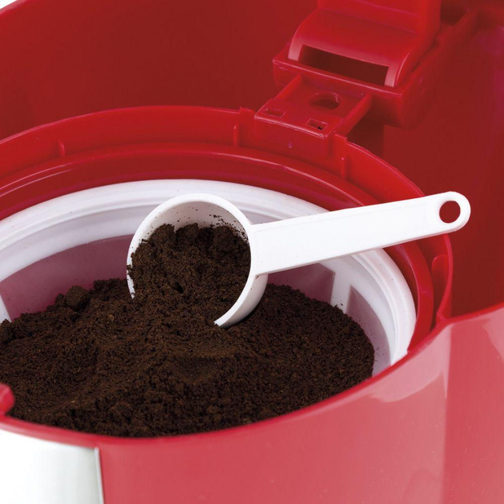 Encontraproduto.com.br - Cafeteira Britânia CP15 Vidro Vermelha com Inox