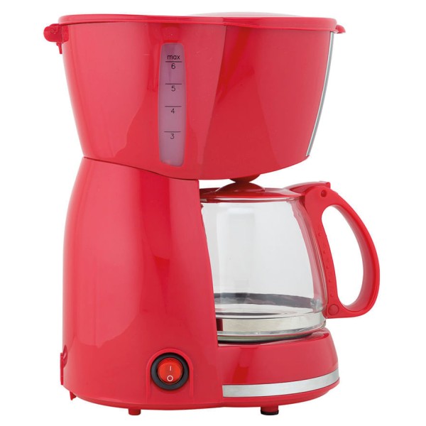 Encontraproduto.com.br - Cafeteira Britânia CP15 Vidro Vermelha com Inox