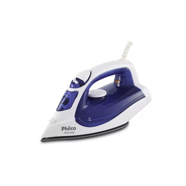 Encontraproduto.com.br - Ferro De Passar Roupa C- Saída De Vapor Vertical Azul 220v