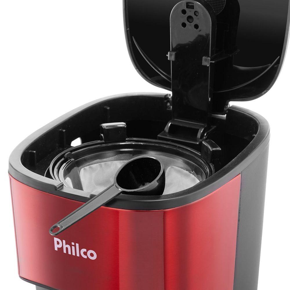 Encontraproduto.com.br - Cafeteira Philco  Inox Red Pcf41 Cor Vermelho/Preto 127V