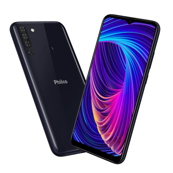 Encontraproduto.com.br - Smartphone Philco Hit P12 128GB 4GB de RAM Dark Azul