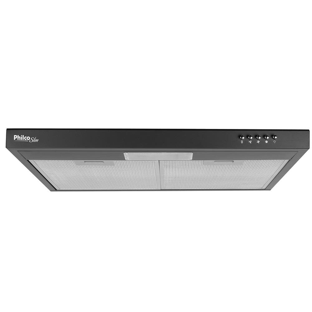 Encontraproduto.com.br - Depurador e Exaustor Philco PDR60P Slim 60cm 3 velocidades Preto 220V