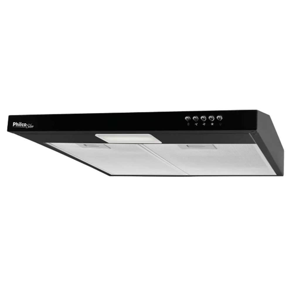 Encontraproduto.com.br - Depurador e Exaustor Philco PDR60P Slim 60cm 3 velocidades Preto 220V