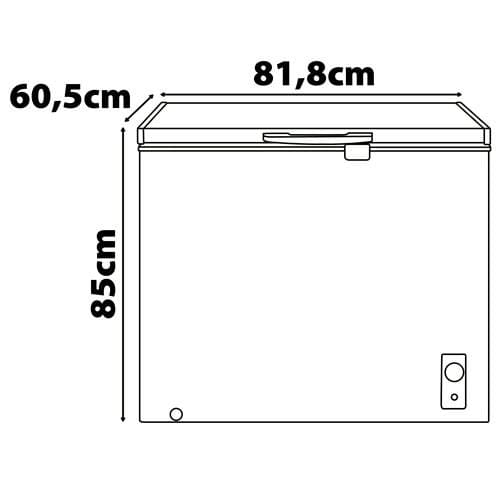 Encontraproduto.com.br - FREEZER HORIZONTAL 199L PHILCO PFH205B BRANCO 220V 2 EM 1