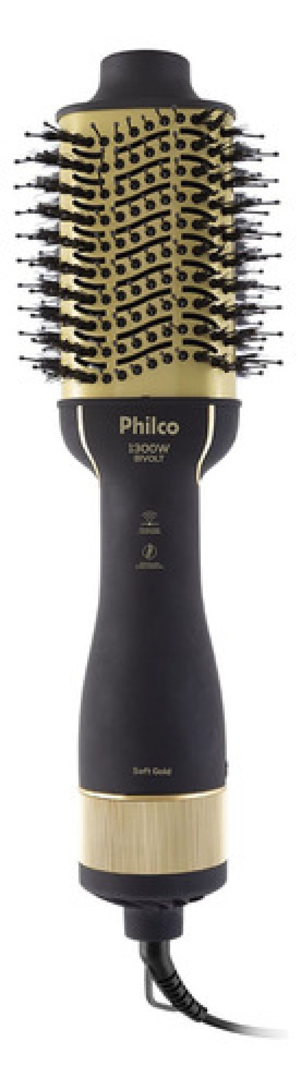 Encontraproduto.com.br - Escova Secadora Philco PES50 Soft Gold Íons Infrared 1300W