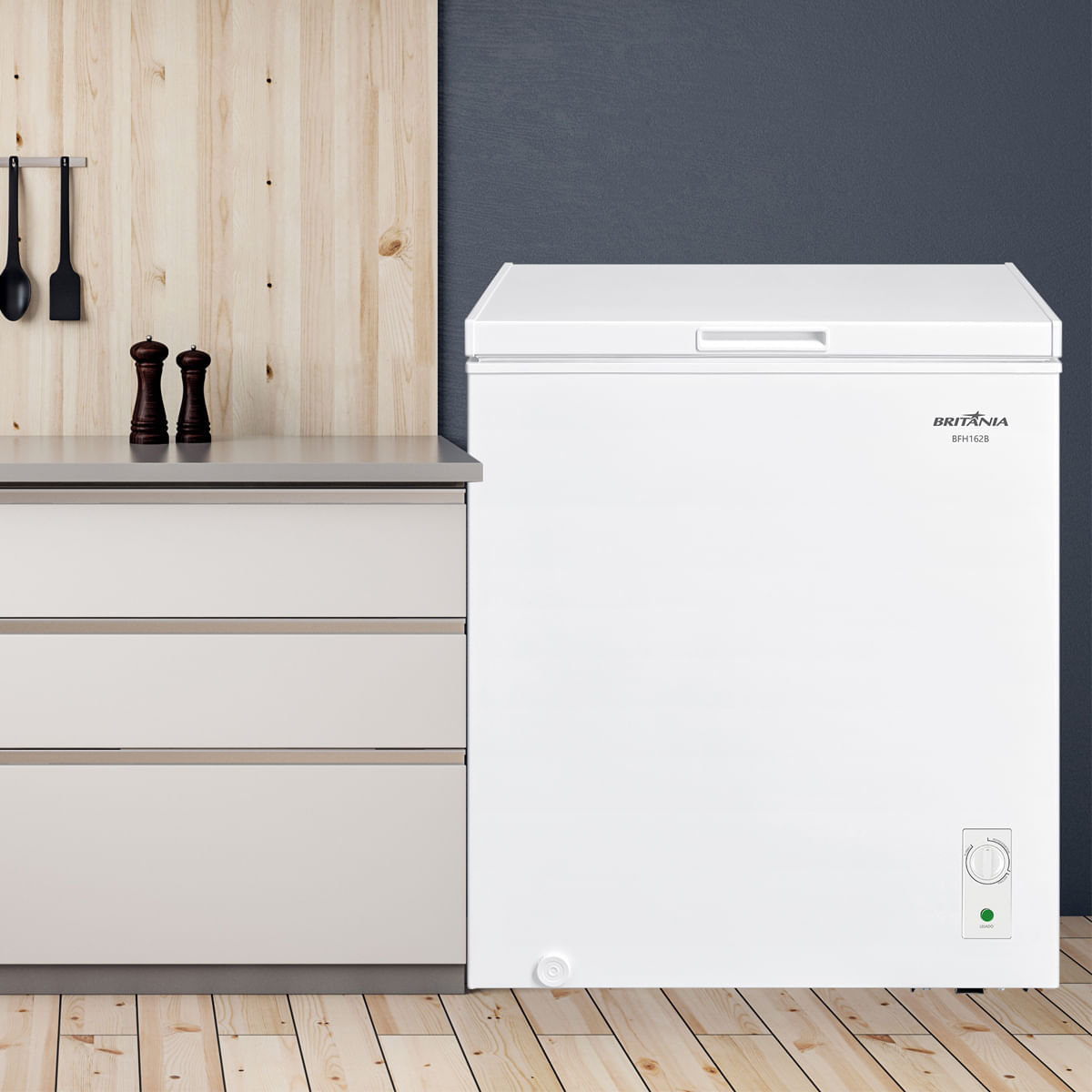 Encontraproduto.com.br - Freezer e Refrigerador Horizontal  Britânia BFH162B 143L Branco