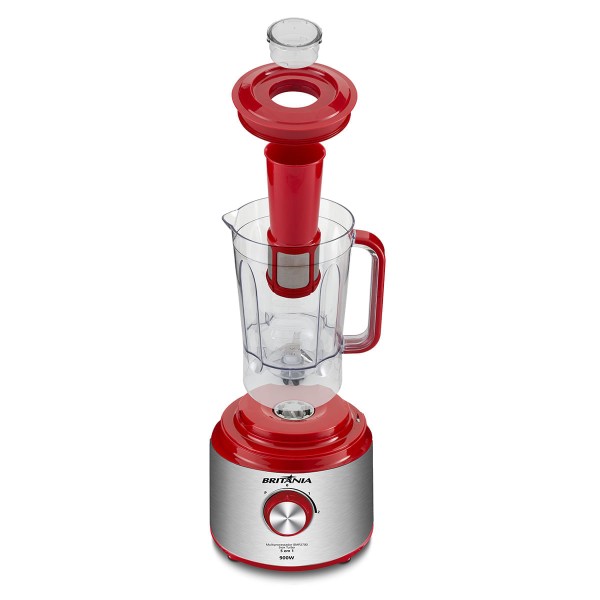 Encontraproduto.com.br - Multiprocessador Britânia BMP2700V 5 em 1 Inox Turbo 900W