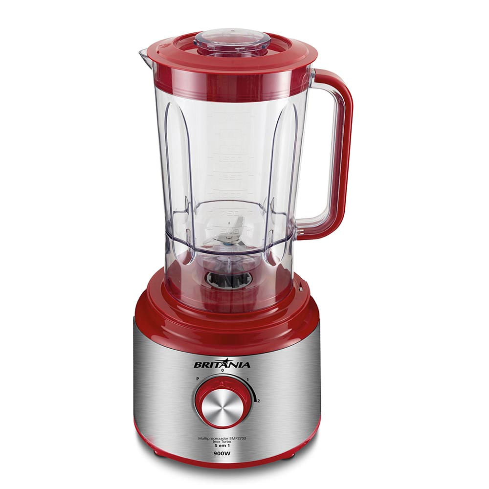 Encontraproduto.com.br - Multiprocessador Britânia BMP2700V 5 em 1 Inox Turbo 900W