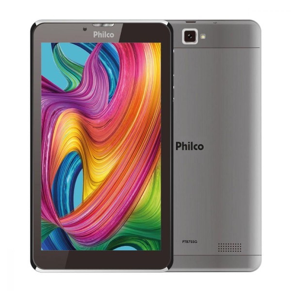 Encontraproduto.com.br - Tablet Philco PTB7SSG Android Pie 9 Go Quad Core 16Gb