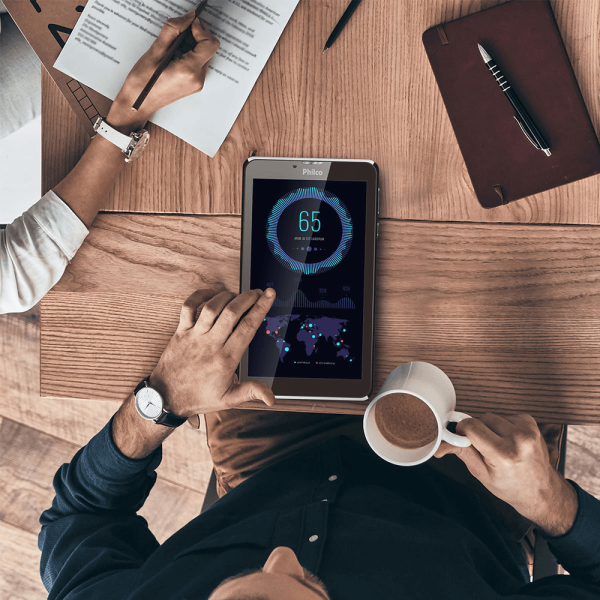 Encontraproduto.com.br - Tablet Philco PTB7SSG Android Pie 9 Go Quad Core 16Gb