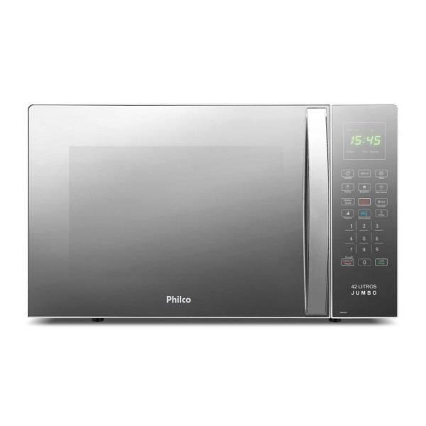 Encontraproduto.com.br - Micro-Ondas Philco 42L PMO42EB Branco Espelhado