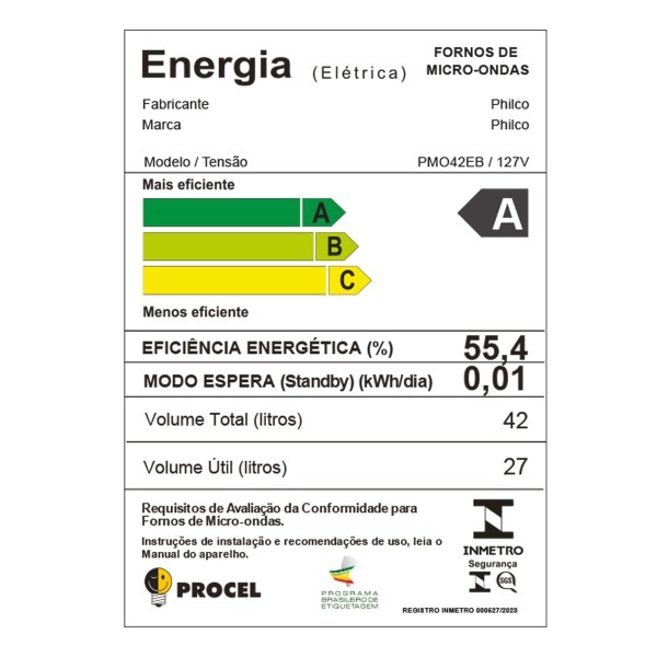 Encontraproduto.com.br - Micro-ondas PMO42EB 42L Philco Espelhado 220V