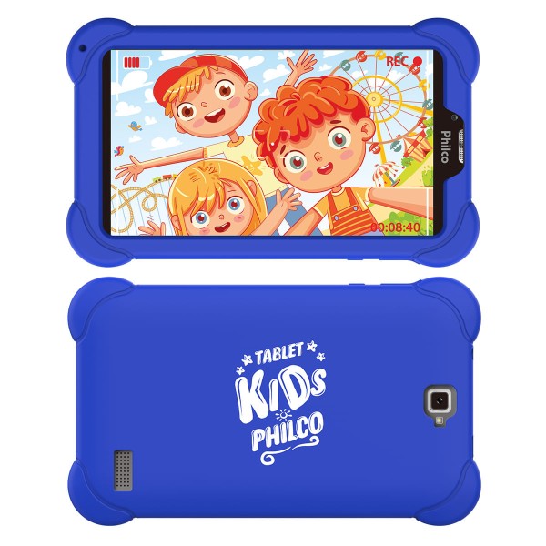 Encontraproduto.com.br - Tablet Kids Philco PTB7SSG Android 9 Pie Multi-toque 7”