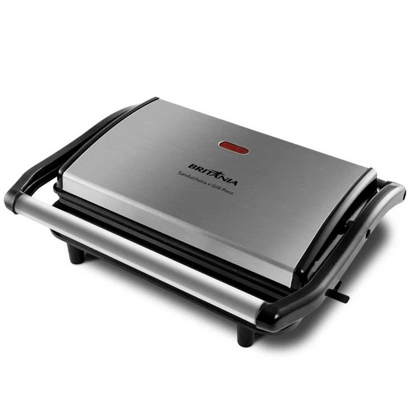 Encontraproduto.com.br - Grill e Sanduicheira Britânia Inox Press BGR27I – 127 Volts